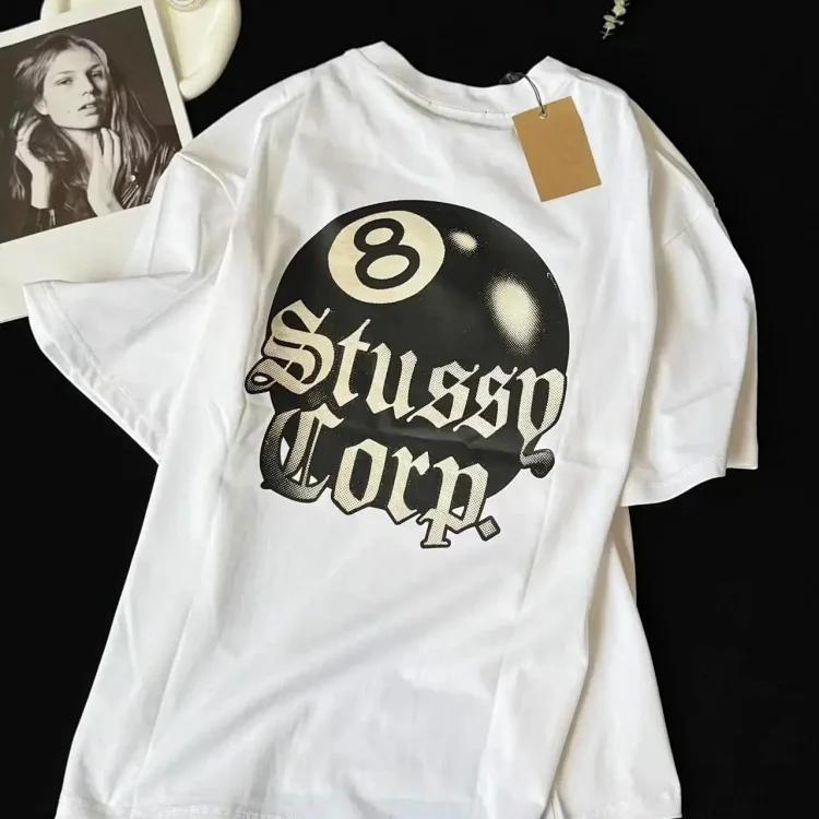 Black 8 letter T-shirt 7456280188